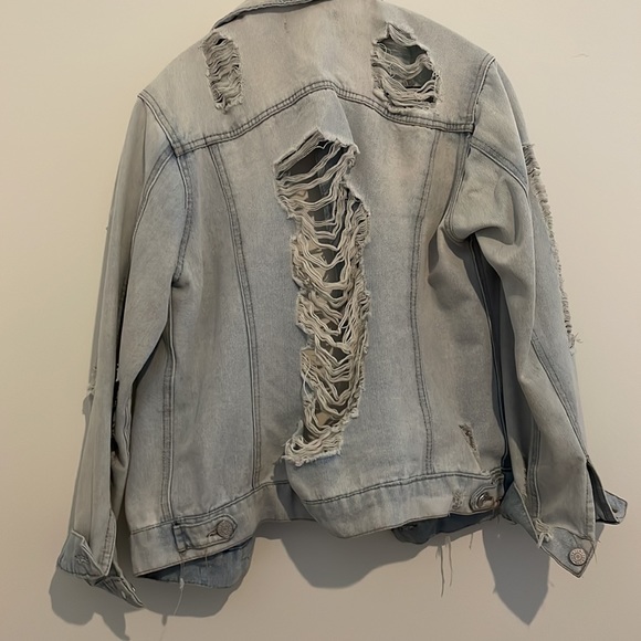 Distressed Denim Jacket - Picture 2 of 2